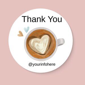 100 ct Thank You Stickers for Packaging